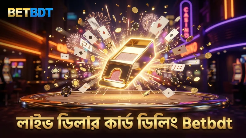 লাইভ ডিলারের কার্ড ডিলিং প্রক্রিয়া Betbdt-তে সরাসরি সম্প্রচারিত