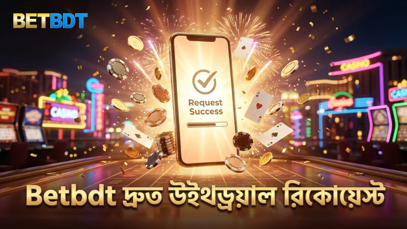 Betbdt উইথড্রয়াল প্রক্রিয়ায় দ্রুত রিকোয়েস্ট জমা দেওয়ার সুবিধা