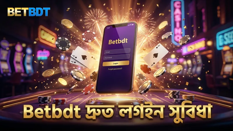 Betbdt প্ল্যাটফর্মে দ্রুত লগইন ও মোবাইলে খেলার সুবিধা প্রদর্শন করে